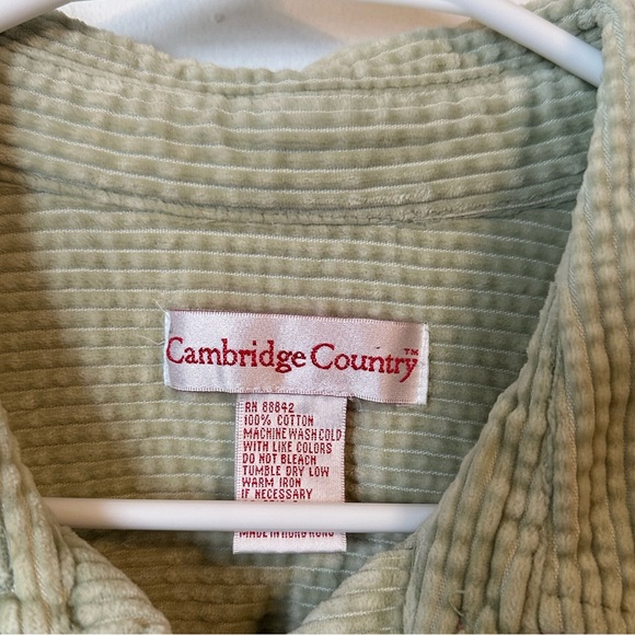 Vintage Corduroy Button Down Top - Picture 4 of 4